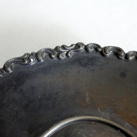 VINTAGE 1800’s MERMOD JACCARD QUADRUPLE PLATE SILVER TEA CUP & SAUCER - Picture 12 of 13